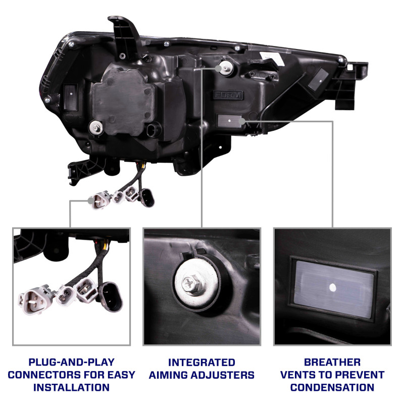 Toyota 4Runner Headlights - FORM Lighting - Sequential LED Projector - `14-`24